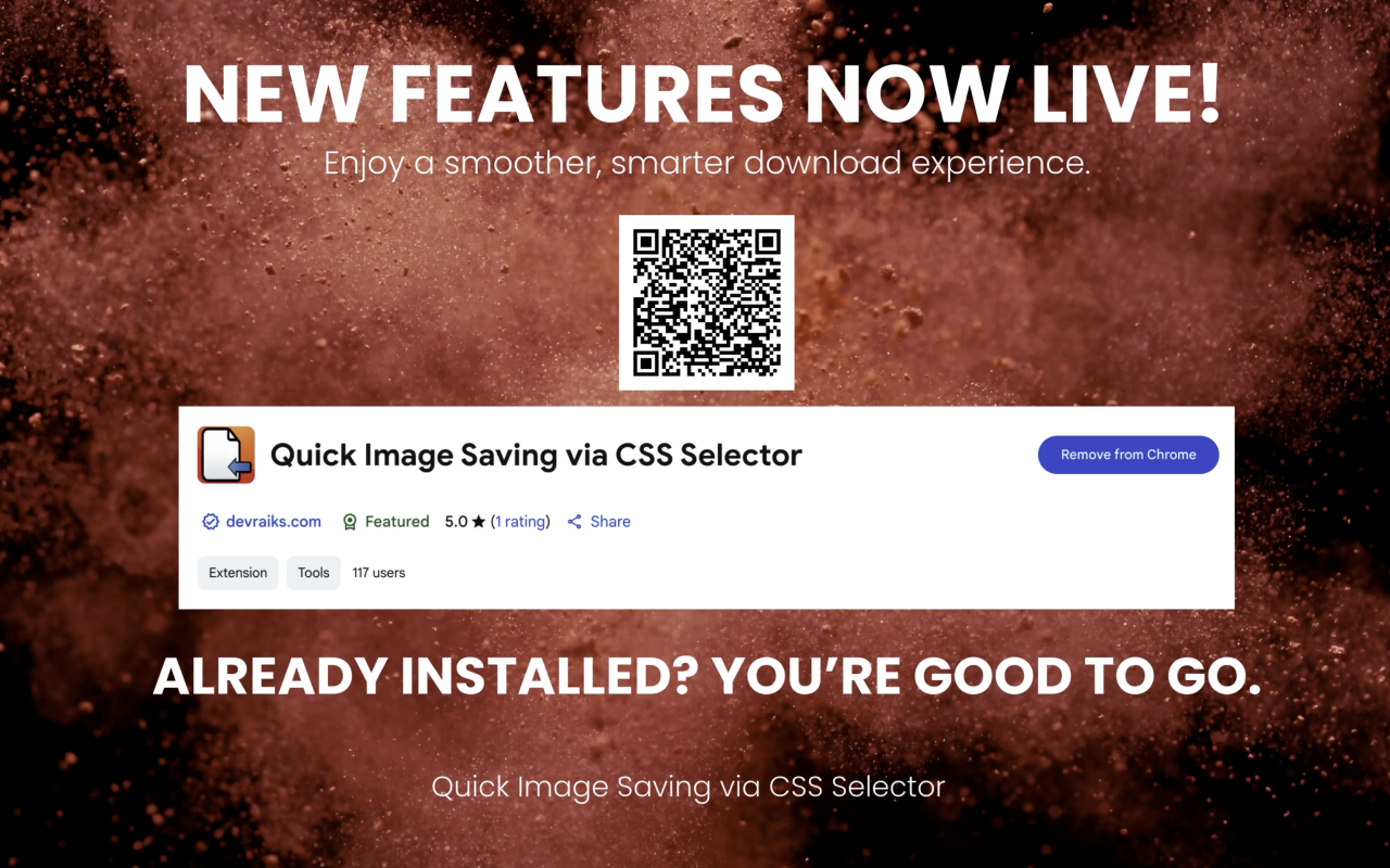 Quick Image Saving via CSS Selector Chrome Extension